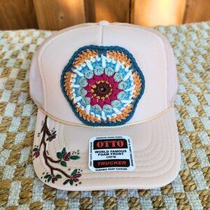 Custom Crochet Trucker Hat - Handmade - OTTO Brand - FREE Shipping